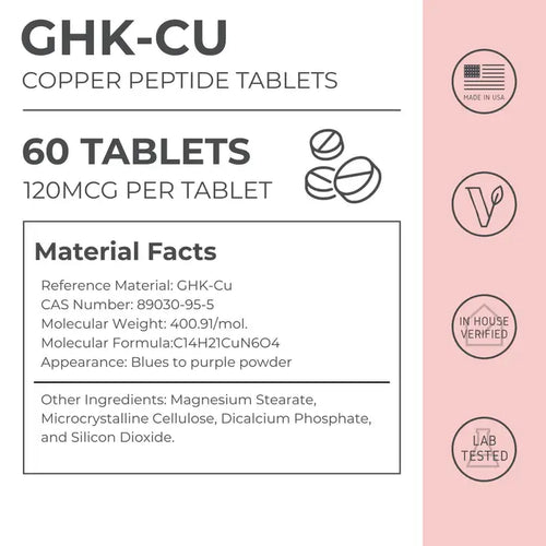 GHK Cu Copper Peptide Tablets